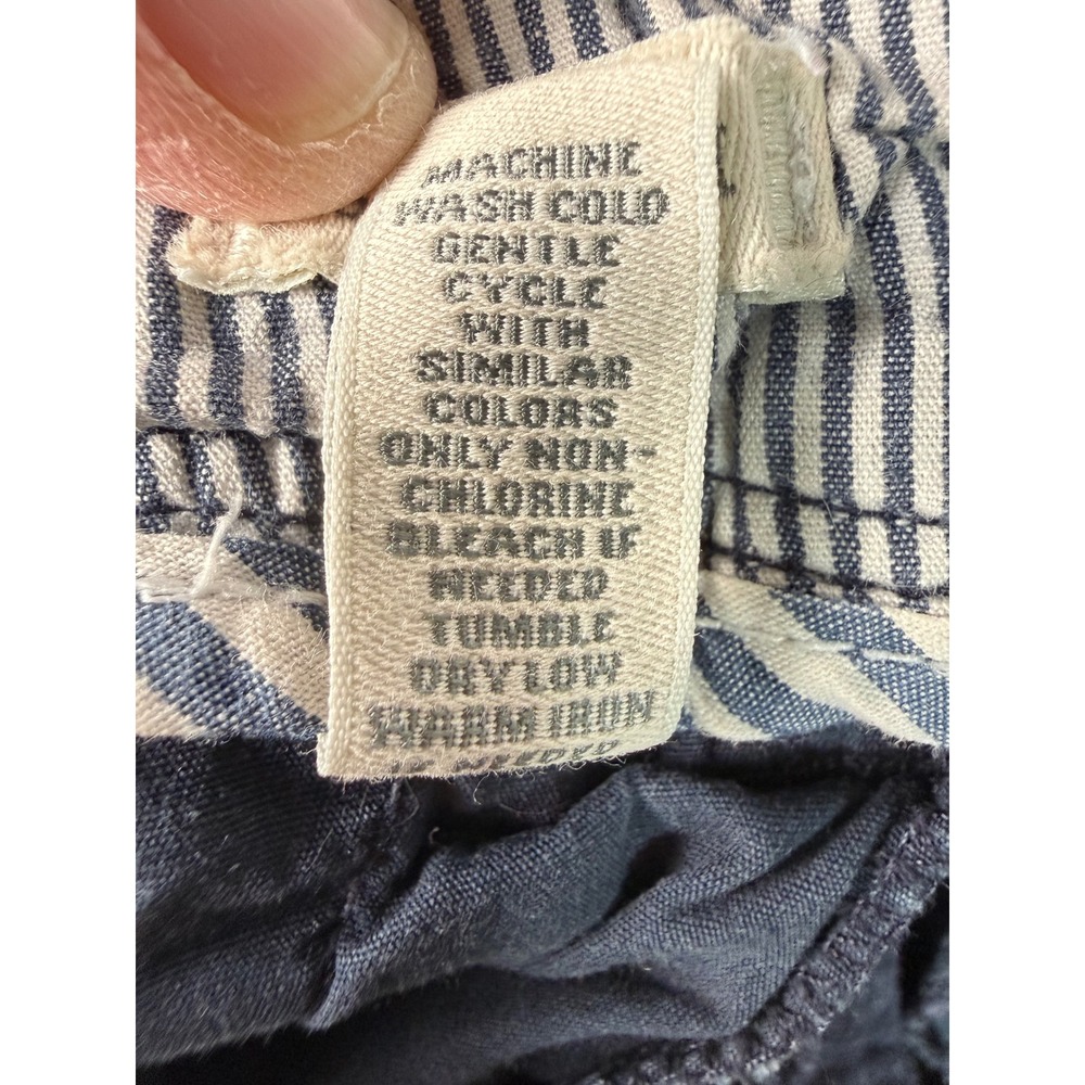 Abercrombie & Fitch Navy Blue Moose Chino Micro Shorts Womens 00‎ Stretch Y2K - Picture 11 of 14